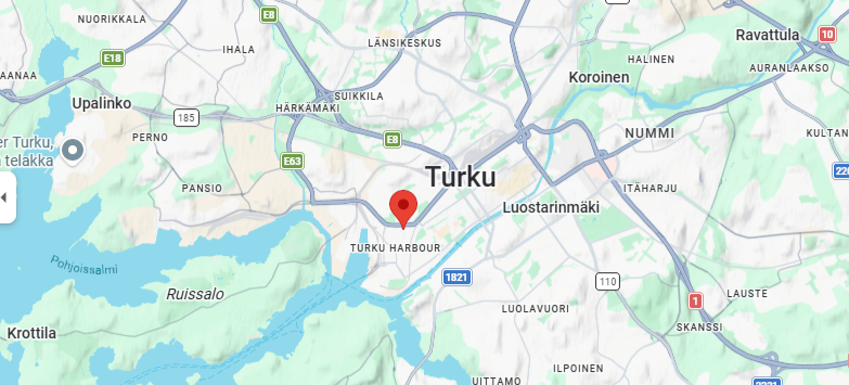 Map of Masto Control office in Turku, Finland